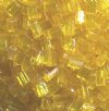 50g 5x4x2mm Transparent Yellow Tile Beads
